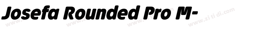 Josefa Rounded Pro M字体转换